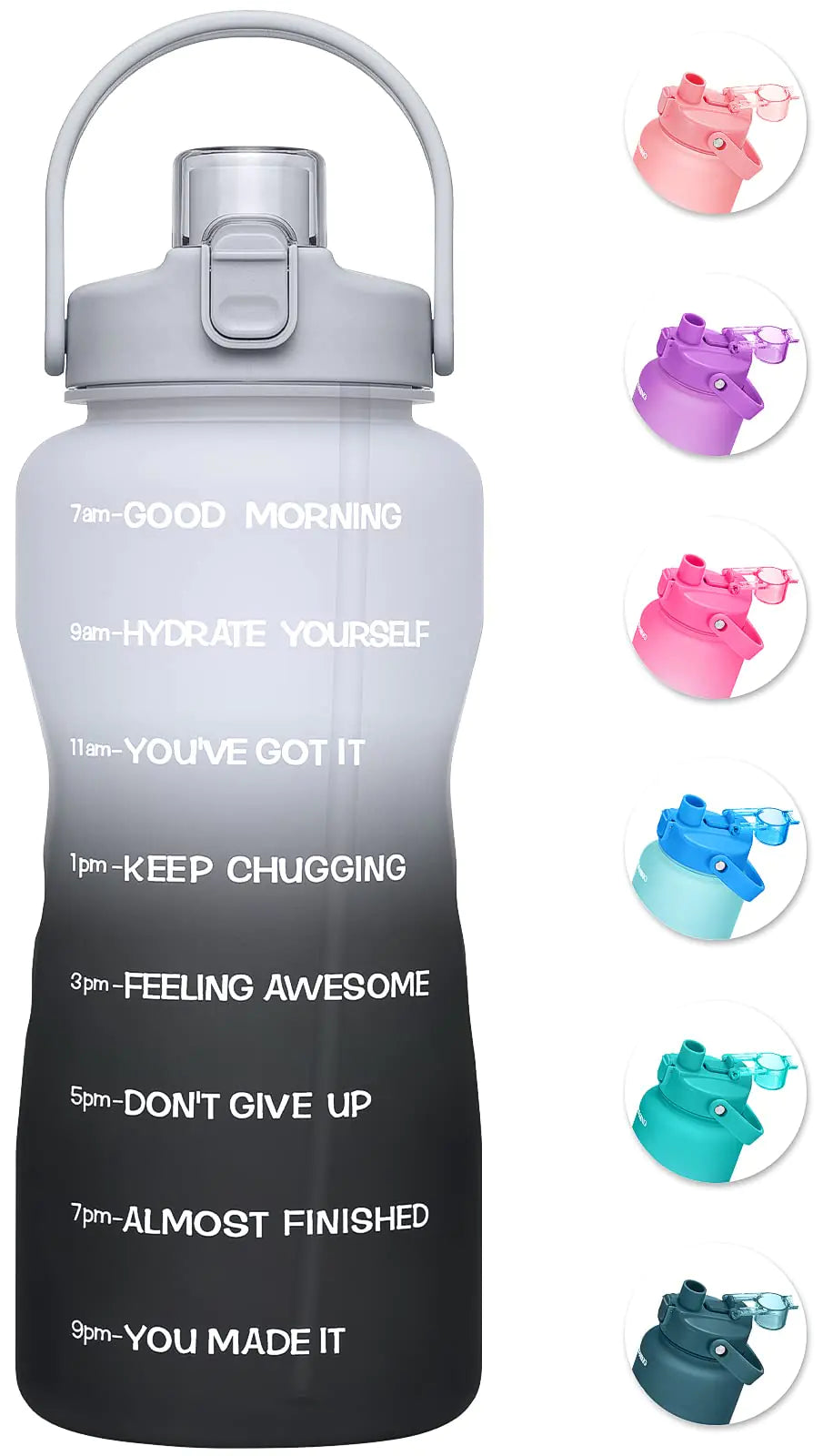 Motivational Water Bottle with Time Marker